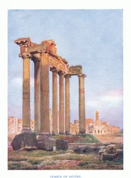 Saturntempel, aus Rom veröffentlicht von A & C Black Ltd, 1925